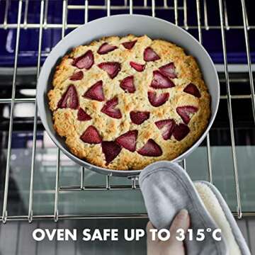 GreenPan Venice Pro Tri-Ply Stainless Steel Healthy Ceramic Nonstick 8" Frying Pan Skillet, PFAS-Free, Multi Clad, Induction, Dishwasher Safe, Oven Safe, Silver