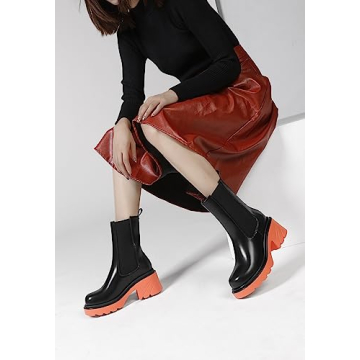 Vivianly Womens Chelsea Boots Slip On Comfortable Stylish