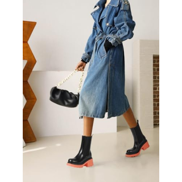 Vivianly Womens Chelsea Boots Slip On Comfortable Stylish