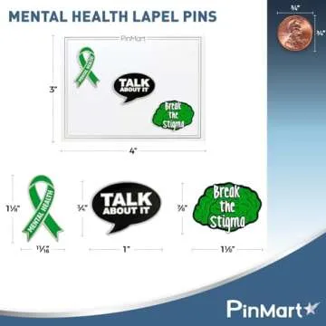 PinMart Mental Health Awareness Enamel Lapel Pin