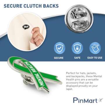 PinMart Mental Health Awareness Enamel Lapel Pin