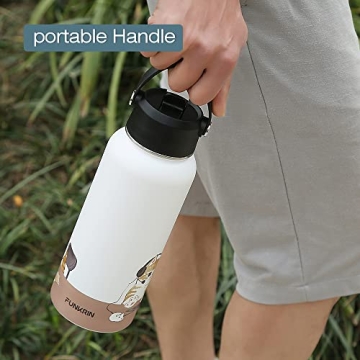 Funkrin Insulated 32oz Water Bottle with Dual Lids