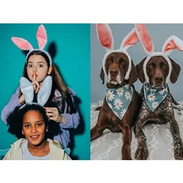 Cute Bunny Ear Headbands for Parties and Celebrations