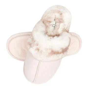 Jessica Simpson Cozy Faux Fur Slippers for Women