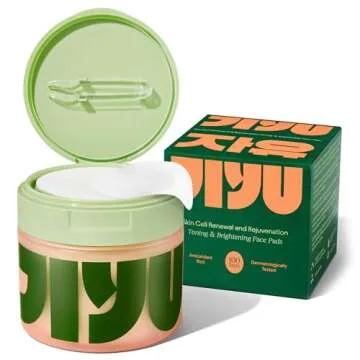 Jiyu Korean Skincare Anti-Aging, Dark Spot & Wrinkle Minimizing Toner Pads - Hydrating with Snail Mu...