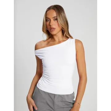 Trendy Queen Women's Off The Shoulder Summer Crop Top