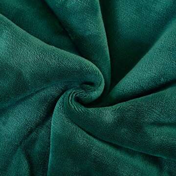 SOCHOW Sherpa Fleece Throw Blanket, Double-Sided Super Soft Luxurious Plush Blanket Twin Size 60 inchx80 inch, Green