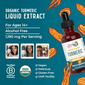 MaryRuth Organics Turmeric Curcumin Drops for Wellness