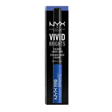 Bold NYX Vivid Brights Liquid Eyeliner Sapphire Blue