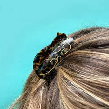 Stylish White Cat Claw Clips for Women | Durable & Chic