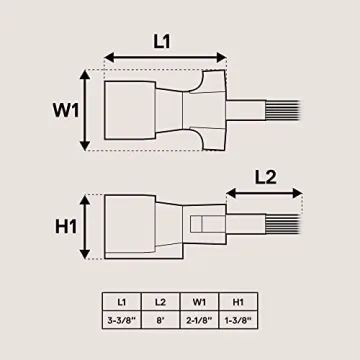 True Mods 8ft 7-Way Trailer Plug Cord for RVs and Trailers