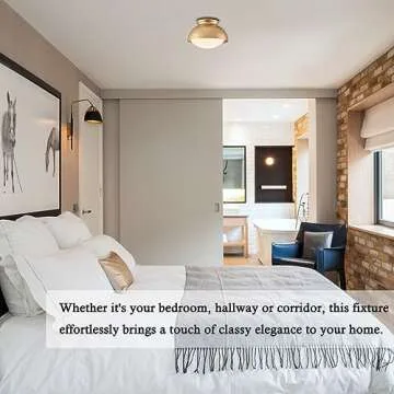 Moose Gold Semi Flush Mount Ceiling Light for Vintage Elegance