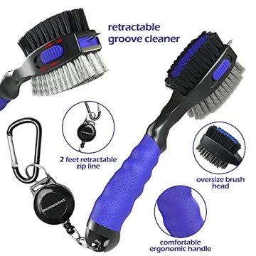 THIODOON Golf Club Brushes with Retractable Groove Cleaner