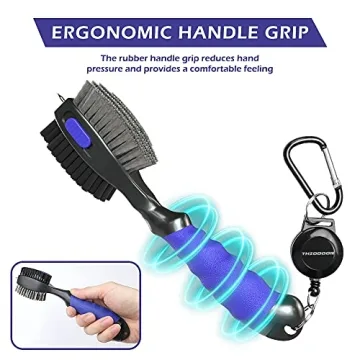 THIODOON Golf Club Brushes with Retractable Groove Cleaner