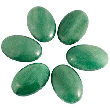 Rockcloud Oval Worry Stones for Stress Relief and Healing