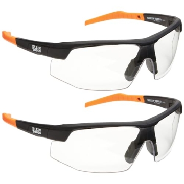 Klein Tools 60171 Safety Glasses, 2-Pack - Scratch Resistant, Anti-Fog, Clear Lens