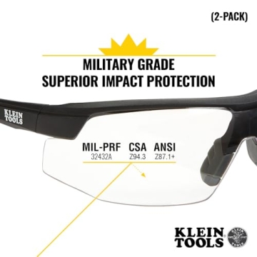 Klein Tools Safety Glasses, Anti-Fog, 2-Pack