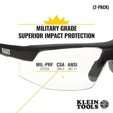 Klein Tools Safety Glasses, Anti-Fog, 2-Pack