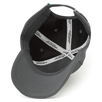 Lamborghini Squadra Corse Stylish Grey Travel Cap