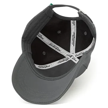 Lamborghini Squadra Corse Stylish Grey Travel Cap