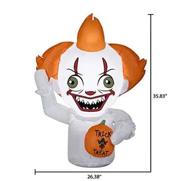 Sparse Exclusive Inflatables Car Buddy Stylized Pennywise 3 FT