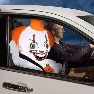 Sparse Exclusive Inflatables Car Buddy Stylized Pennywise 3 FT