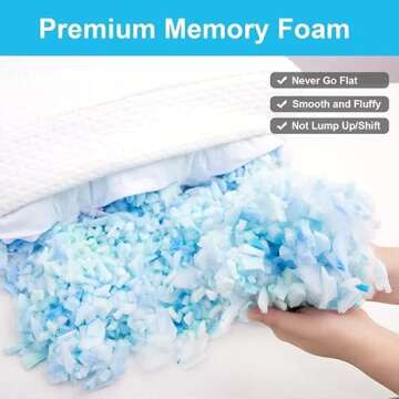 Ergonomic Anti-Wrinkle Side Sleeper Pillow - Comfortable Sleep