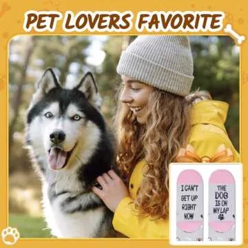 Zmart Funny Dog Gifts for Women - Gifts for Dog Lovers, Novelty Dog Socks Silly Fun Gifts for Mom Her, Dog Mom Gifts
