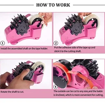 Versatile Pink Heat Tape Dispenser for Crafts and Gifts