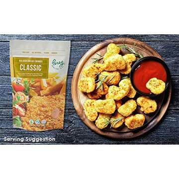 Pereg Bread Crumbs Classic (12 Oz) – Crispy Breadcrumbs for Coating & Stuffing - Coat Burger, Schnitzel, Vegetables, Meatballs - Kosher Certified - Resealable Packaging