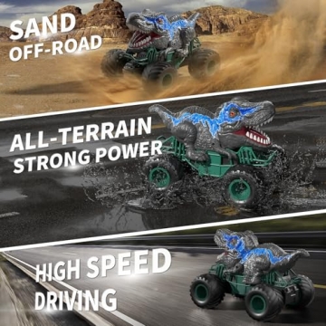 Bennol 2.4GHz Dinosaur RC Car for Kids - Fun and Exciting!