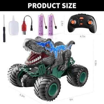 Bennol 2.4GHz Dinosaur RC Car for Kids - Fun and Exciting!