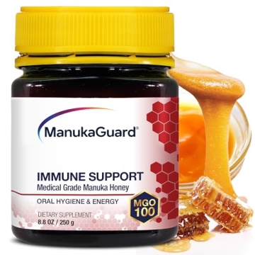 Raw New Zealand Manuka Honey MGO 100+ - Immune & Skin Health 8.8 oz
