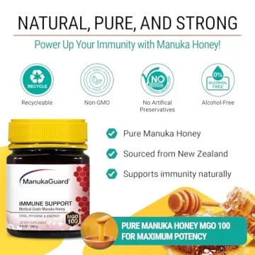 Raw Manuka Honey MGO 100+ Immune Support Skin Care