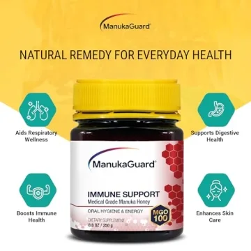 Raw Manuka Honey MGO 100+ Immune Support Skin Care