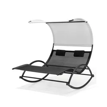 Crestlive Double Chaise Lounge for Ultimate Outdoor Relaxation