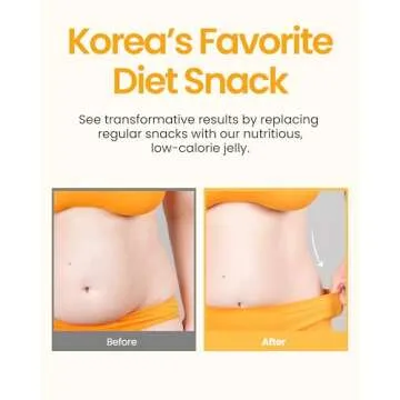 Jadamsun Konjac Jelly Pouches (Mango, 10 pcs) - Gluten-Free Drinkable Pouch, Healthy Korean Snacks, Low Calorie, Sugar-Free, Dietary Fiber