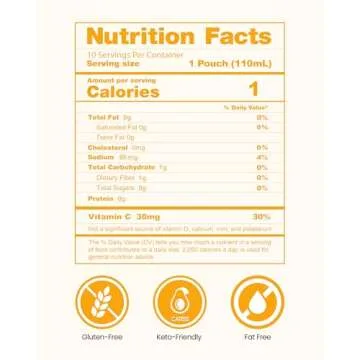 Jadamsun Konjac Jelly Pouches (Mango, 10 pcs) - Gluten-Free Drinkable Pouch, Healthy Korean Snacks, Low Calorie, Sugar-Free, Dietary Fiber