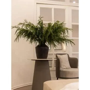 MISSPIN 8 Pcs 39 Inches Christmas Norfolk Pine Branches, Norfolk Pine Artificial Christmas Branches DIY Crafts Faux Christmas Norfolk Pine Branches for Xmas Indoor Outdoor Home Decora