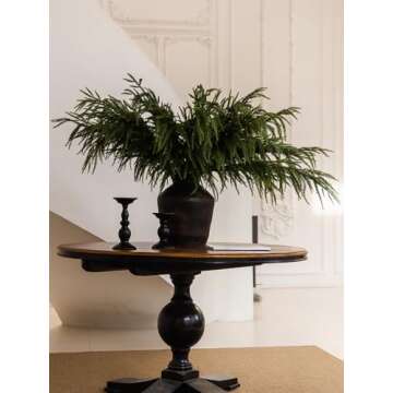 MISSPIN 8 Pcs 39 Inches Christmas Norfolk Pine Branches, Norfolk Pine Artificial Christmas Branches DIY Crafts Faux Christmas Norfolk Pine Branches for Xmas Indoor Outdoor Home Decora