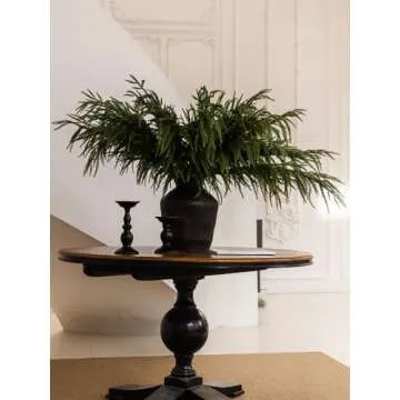 MISSPIN 8 Pcs 39 Inches Christmas Norfolk Pine Branches, Norfolk Pine Artificial Christmas Branches DIY Crafts Faux Christmas Norfolk Pine Branches for Xmas Indoor Outdoor Home Decora