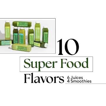 Raw Generation Green Routine Superfood Juice Pack - Fresh Cold Pressed Juice/Boost Energy with Plant Based Protein & Low Sugar Juices/A More Delicious Way to Get Your Greens, 18-Pack