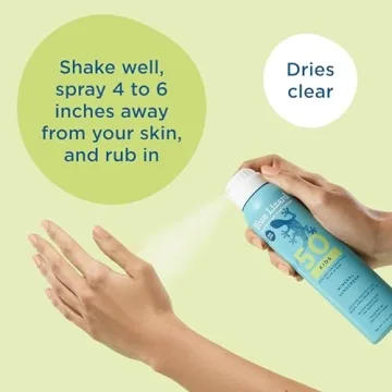 Blue Lizard Kids Mineral Sunscreen Spray SPF 50+ with Zinc Oxide