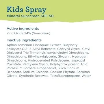 Blue Lizard Kids Mineral Sunscreen Spray SPF 50+ with Zinc Oxide