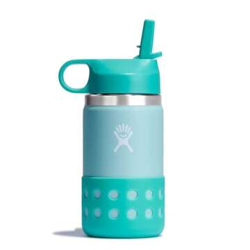 Hydro Flask 12 Oz Kids Wide Mouth Straw Cap And Boot Dew