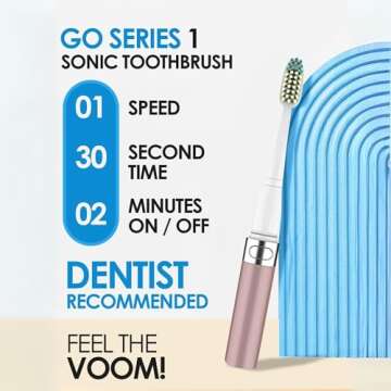 Voom Sonic Go 1 Travel Electric Toothbrush for All Ages
