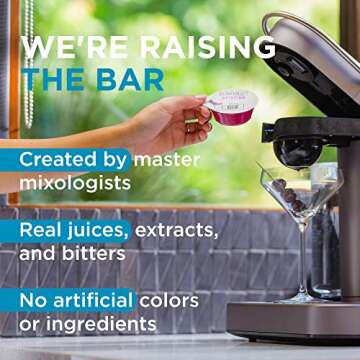 Bartesian 16-Pack Margarita Mixer Capsules for Cocktail Machine – Home Bar Mixology Cocktails Mix ...