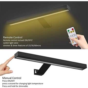 MIOBLUE Wireless Picture Lights,Rechargeable Battery Art Display Light with Remote Control, Dimmable/Timer Off Dartboard Light, 16 Inch Full Metal Accent Light with 40LEDs for Paintings,Picture,Frame