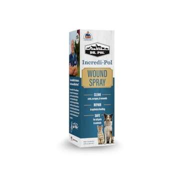Dr. Pol Incredi-Pol Wound Spray for Dogs, Cats, Horses, and All Animals - Dog Wound Care to Clean Cuts, Scrapes, Hot Spots, and More - Repair Skin and Promote Healing - 3 Fluid Ounces