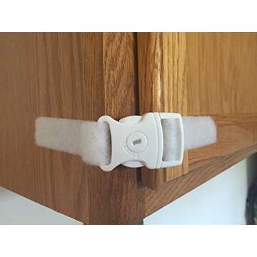 White Child Safety Fridge Freezer Lock with Key